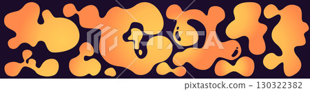 Vibrant funky liquid shape with gradient Vibrant funky liquid shape with gradient 130322382
