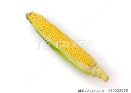 White background and Hokkaido corn 130322628