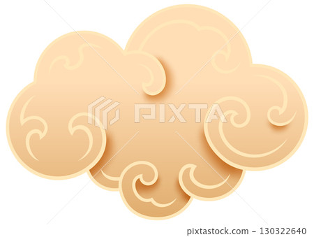golden oriental cloud traditional style element calligraphy golden oriental cloud traditional style element calligraphy 130322640