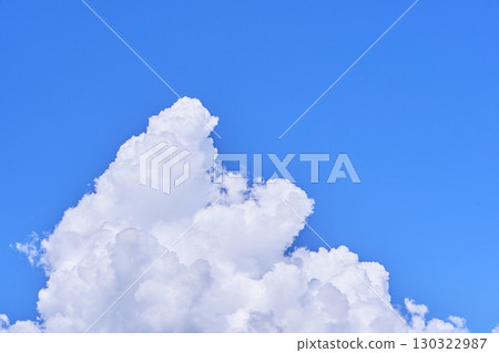 Developing white clouds and blue sky 130322987