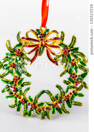 Christmas table composition. Beautiful decoration. Christmas trees, candles, stars, lights and elegant accessories. Merry Christmas and Happy Holidays, Template. Christmas table composition. Beautiful decoration. Christmas trees, candles, stars, lights and elegant accessories. Merry Christmas and Happy Holidays, Template. 130323559