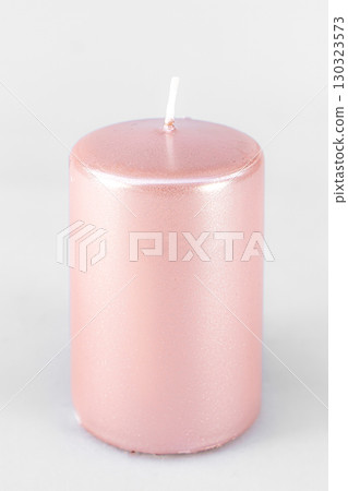 Big color Candle isolated on white background 130323573