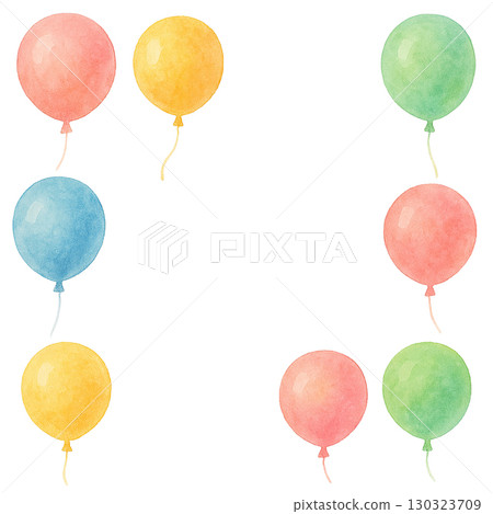 五顏六色的氣球框架圖 五顏六色的氣球框架圖 130323709
