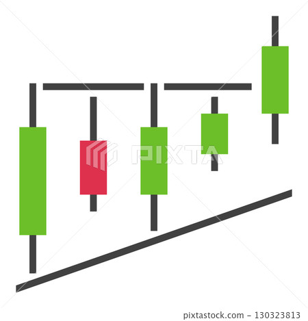 Candlestick Chart vector Trading and Investment creative icon or sign Candlestick Chart vector Trading and Investment creative icon or sign 130323813