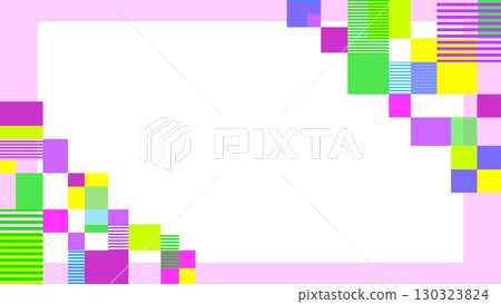 Geometric pattern frame white space rectangle border pink Geometric pattern frame white space rectangle border pink 130323824