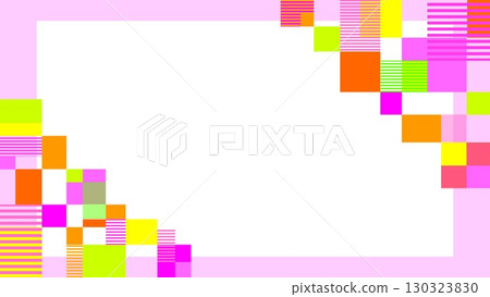 Geometric pattern frame white space rectangle border pink Geometric pattern frame white space rectangle border pink 130323830