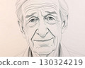 Portrait of an Elderly Man with Deep Wisdom 130324219
