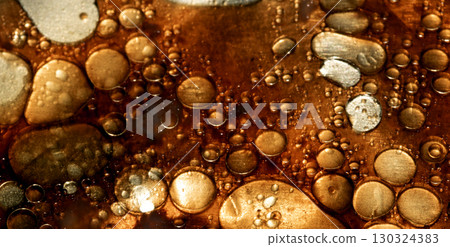 Close up of bubbling oil and fat grilled abstract food backgrouond 130324383