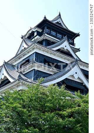 修復後的熊本城塔 130324747