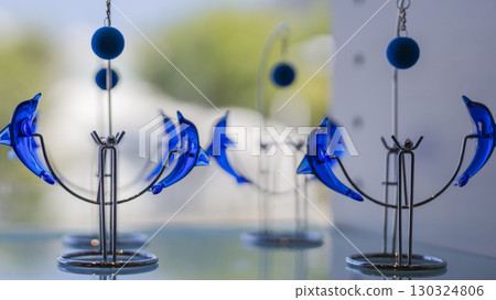 Glass-style dolphin balance toy - interior accessories 130324806