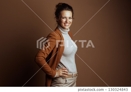 Smiling Professional, Confident Hand on Hip Smiling Professional, Confident Hand on Hip 130324843