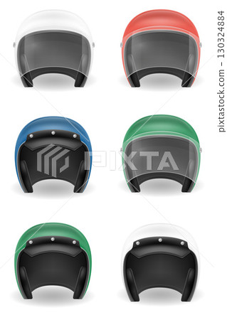 motorcyclist helmet old for driving a motorbike cartoon stock vector illustration 130324884