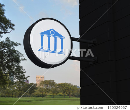 Business banking online service concept, 3D rendering Business banking online service concept, 3D rendering 130324967