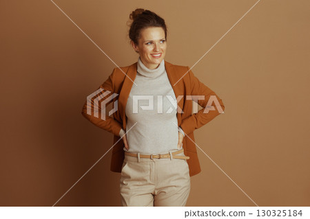 Approachable Businesswoman with a Confident Smile 130325184