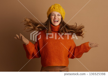 Energetic Laughter in Autumn Orange and Yellow Energetic Laughter in Autumn Orange and Yellow 130325398