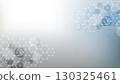 Health care or medical abstract background with hexagons, lines and dots. Scientific innovation banner template concept. Biology and pharmaceutical technology background. illustration. 130325461