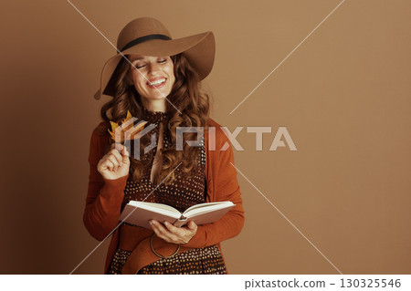 Serene Woman with Closed Eyes, Autumn Reading Serene Woman with Closed Eyes, Autumn Reading 130325546