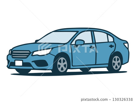 轎車的簡單圖示 轎車的簡單圖示 130326338