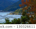 The Seto Inland Sea, where oyster farming is thriving, and local train lines 130326611