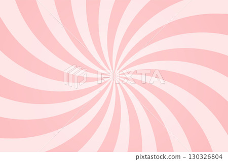 Candy pink spiral background. Strawberry ice cream pattern. Rose pastel pattern with smooth swirling curves. Soft, wavy, spiral design for banners, posters, templates. Abstract vector illustration 130326804