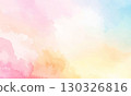 Watercolor-style background material with rainbow gradients 130326816