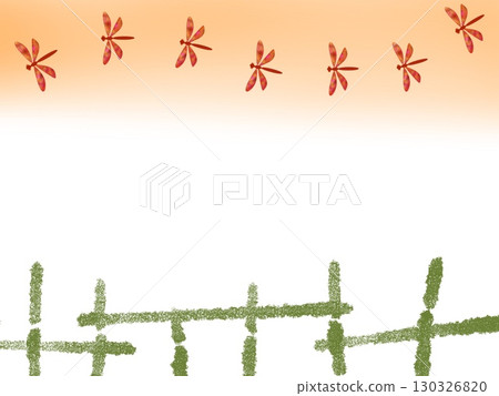 Red dragonfly frame 130326820