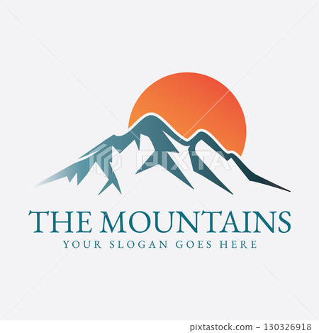 Mountain logo vector illustrations design icon template 130326918
