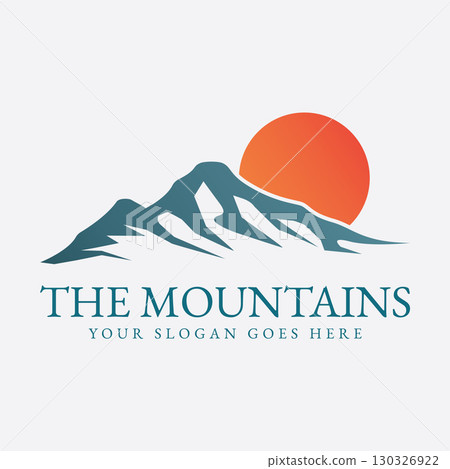 Mountain logo vector illustrations design icon template 130326922