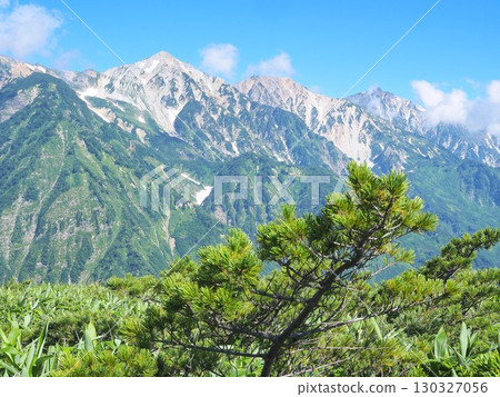 8 月,從八方尾根嶺看到的長野縣白馬三山 8 月,從八方尾根嶺看到的長野縣白馬三山 130327056