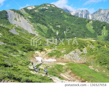 長野縣八方尾根夏季山景，八月 130327058