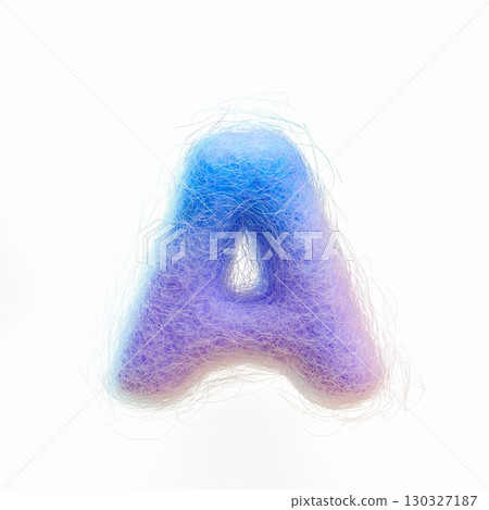 Wool felt font Letter A 3D Wool felt font Letter A 3D 130327187
