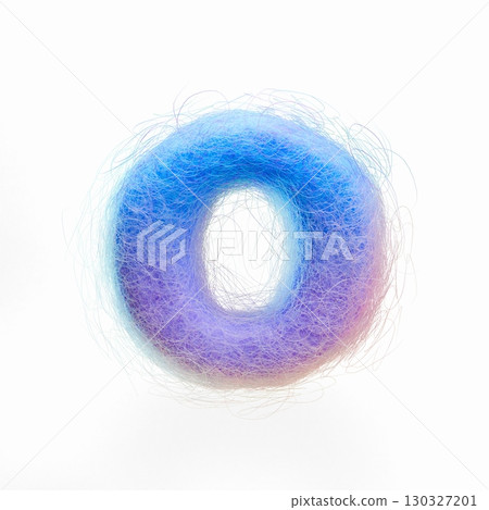 Wool felt font Letter O 3D Wool felt font Letter O 3D 130327201