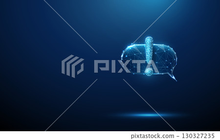 Exclamation mark inside a speech bubble. Attention, important notification, security alert, emergency support, critical update concept. Exclamation mark inside a speech bubble. Attention, important notification, security alert, emergency support, critical update concept. 130327235