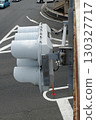 Side view of separate arrow-type traffic light 130327717