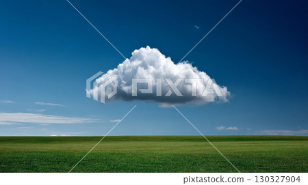 Free space nature background your decor. Blurred beach background green coconut palm trees. Sunny day blue sky and sunlight. Summer time. Beautiful nature sea ocean mountains and landscape, scenery 130327904