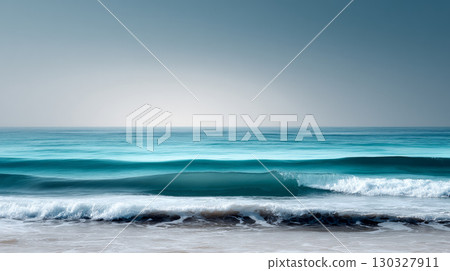 Free space nature background your decor. Blurred beach background green coconut palm trees. Sunny day blue sky and sunlight. Summer time. Beautiful nature sea ocean mountains and landscape, scenery Free space nature background your decor. Blurred beach background green coconut palm trees. Sunny day blue sky and sunlight. Summer time. Beautiful nature sea ocean mountains and landscape, scenery 130327911