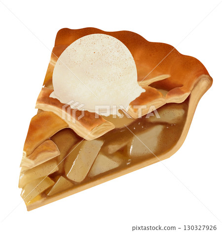 蘋果派和冰淇淋 130327926