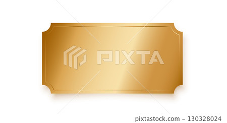 Golden ticket isolated on transparent background. Gold coupon, sticker or discount tag mockup. Cinema, theater, concert, party, event, festival invitation entrance. Realistic vector illustration Golden ticket isolated on transparent background. Gold coupon, sticker or discount tag mockup. Cinema, theater, concert, party, event, festival invitation entrance. Realistic vector illustration 130328024