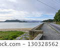 清晨從 Nchana 海灘望去的渡嘉敷島 130328562