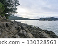 清晨從 Nchana 海灘望去的渡嘉敷島 130328563