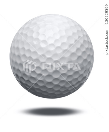 Golf ball on white background 130329599