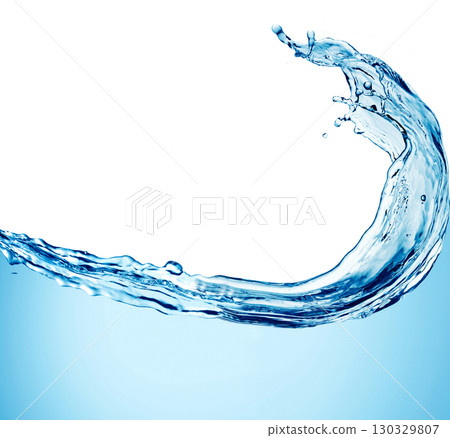 Water splash on white 130329807