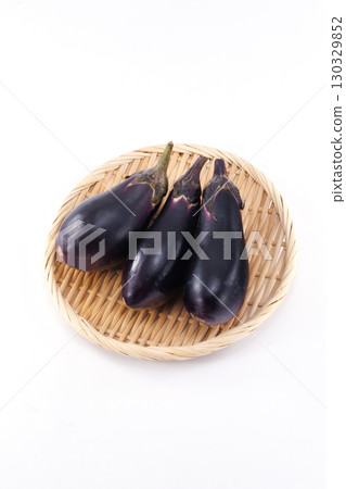 Eggplant in a colander 130329852