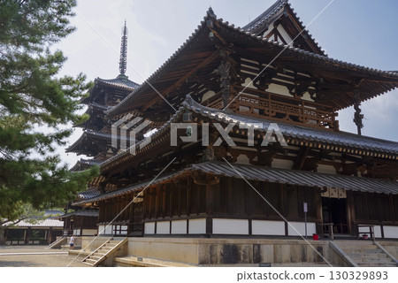 World Heritage Site: The Five-Story Pagoda and Golden Hall of Horyuji Temple in Nara 130329893