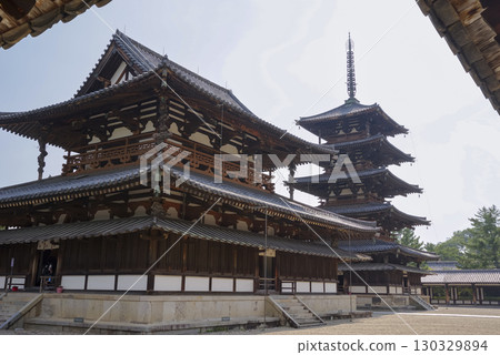 World Heritage Site: The Five-Story Pagoda and Golden Hall of Horyuji Temple in Nara 130329894