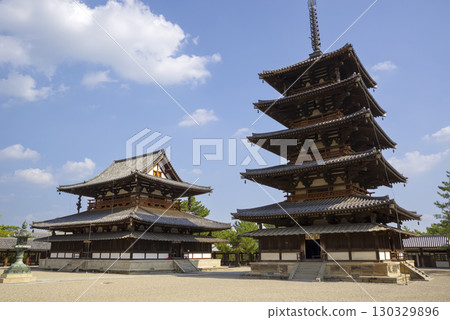 世界遺產：奈良法隆寺五重塔和金堂 130329896