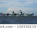 英國皇家海軍航空母艦「威爾斯親王號」從東京灣啟航。 2025年9月2日 130330219