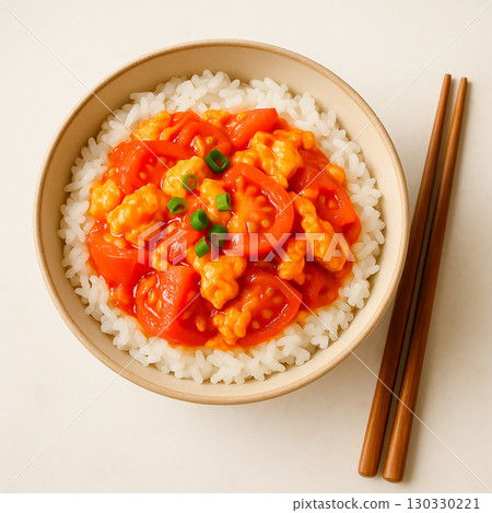 中式番茄炒蛋飯 中式番茄炒蛋飯 130330221