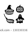 Spooky Halloween graphics Silhouette collection 130330338