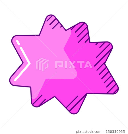 Speech bubble in line art style. Decorative abstract background. Speech bubble in line art style. Decorative abstract background. 130330935